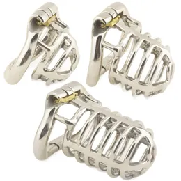 Latest Design Male Chastity Device Stainless Steel Cock Cage with Arc Penis Ring Sex Toys for Men Urethral Lock Adult Game