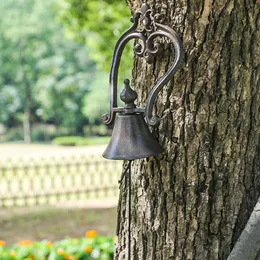 Deurbellen Handmatig schudden Wandmontage Hangende deurbel Boerderij Gietijzeren bellen voor tuin Binnen Buiten