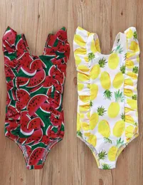 Baby Cute Pineappleprint Watermelonprint Pagliaccetto Ragazza Costumi da bagno Bambini Costumi da bagno Bambini Nuoto Infantile Bambino Beachwear Popualr1731782