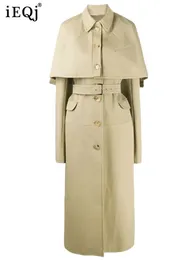 Płaszcze damskie Khaki w stylu brytyjskim w stylu Brytyjskim Windbreaker płaszcz dla kobiet Doufeng Dwuczęściowy jesień zima 2023 COUTHE 3WQ6610 231207