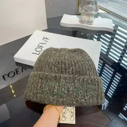 Fashion Woollen Woven Hat Lady Designer Beanie Cap Lowewe Men's Cashmere Wool Loewf Knitted Loewee Loewes Winter Warm Gift corteizs 4 IBID