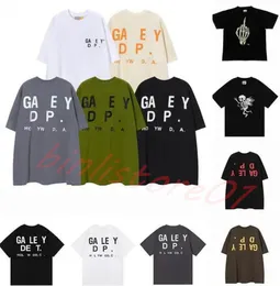 Mens T-shirts Galleries Depts Designer Summer Gallary Shirts Alphabet Printed Star Same Round Neck Short Sleeve T-shirt For Men And Women Oversize Tees
