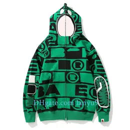 Mens Hoodies Camouflage Design Red Yellow Blue Splicing Fleece Sweater Plus Size Size Zipper Tröja Lovers Sweatshirts Designer Fashion Hoodie Jacket Streetwear B64