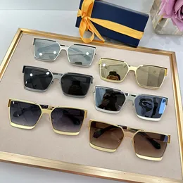 Luxury men and women designer 1.1 MILLIONAIRES METAL Z1966U high-quality three-dimensional electroplated square sunglasses for driving and outdoor use Glasrai Sola