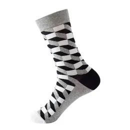 Носки одинакового стиля для мужчин и женщин, модные и веселые, красочные длинные носки, чесаный хлопок, носки для счастливой свадьбы, повседневные деловые носки, w4