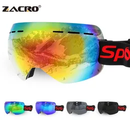 Vinterskidglasögon unisex snowboardglasögon växel skidsport vuxna glasögon antifog uv lins abs skidmask utomhus sport 2201105308166