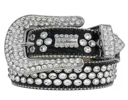 2022 Designer Belt Cintura Uomo Simon för män Kvinnor Shiny Diamond Belt Set med lysande strass Alla hjärtans dag Gift6946817