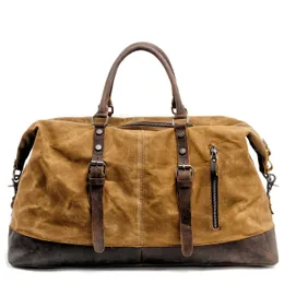 أكياس القراصنة القراصنة Muchuan Men Men Facs M Hand Luggage Facs Canvas Leather Travel Duffel Facs Counter Counter Weekend alshwight 231207