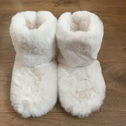 Sandálias Chinelo de inverno e homens crianças grossas sapatos de piso quente tubo alto antiderrapante botas de algodão indoor amantes pelúcia casa sapato 231206