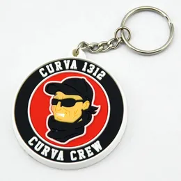 Key Rings 2D Soft PVC Keychain with Custom Design 231206