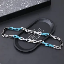 Necklace Bracelet designer bracelet designer jewelry Luxury Black Silver Blue Classic Monogram Chain for men and Women Chinese Top quality Gift goth Chic New2024
