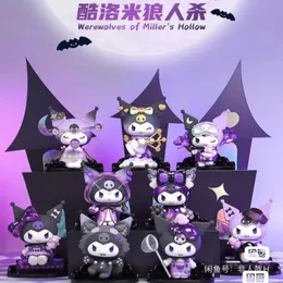 Blind Box Original Kuromi Werewolves of Millers Hollow Series Blind Box Doll Ornament Kawaii Childrens Toy Anime Model Birthday Present 231207