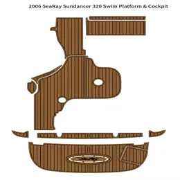 ZY 2006 Sea Ray Sundancer 320 Swim Platform Cockpit Pad Boat Eva Teak golvmatta med god kvalitet