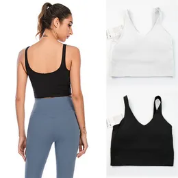 Ll limons Tank Lu Top Sports U Bra Yoga Outfit Women Shirt Summer Tops Sexy Crop Tops Sleeveless Mot