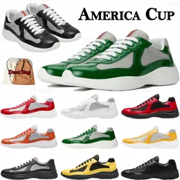 America Cup Xl Patent Leather Sneakers designer running shoe for Men and Women Nylon Black Mesh Lace-up soft rubber Bike fabric OutdoorMoPG#