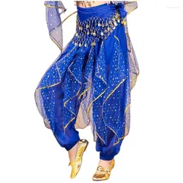 Stage Wear Costume da danza del ventre da donna Pantaloni Harlan arabi Gioco di ruolo fantasy di Halloween