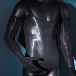 PCS adam bodysuit erkekler petrol parlak iç çamaşırı seksi iç çamaşırı sissy parti gece kulübü giyin