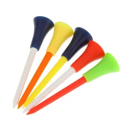 Golf Tees 100 Pçs / Bag MTI Cor Plástico 8m Almofada de Borracha Durável Top Tee Acessórios Drop Delivery Esportes Ao Ar Livre Dhns1