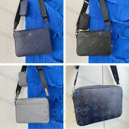 Duo Shadow Shadow Messenger çanta erkek iş çantası, madeni para cüzdanı çıkarılabilir kayış shouler çanta 2 parça kabartma monogramları yumuşak gövde çanta m46104