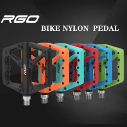 دواسات الدراجة RGO الدواسات MTB NYLON منصة القدم مسطح جبل دراجة مجداف القبضة محامل الأقدام Footling foot 231207