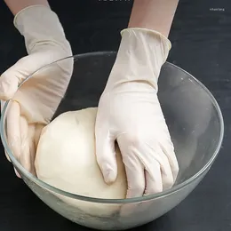 Engångshandskar 50st gummi diskmedel vitt kök vattentätt icke-halkstädare hushållsarbete flera användningshushåll