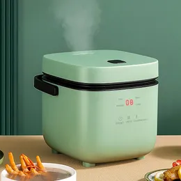 ミニ電気炊飯器のサーマル炊飯器インテリジェントオートマチック家庭用キッチンクッカー1-2人の小さな食品暖かい汽船1.2L 231206