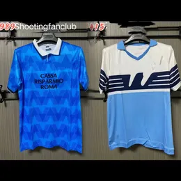 Retro 5A+TOP QUALITÄT 1989 Lazios Home Classic Vintage Gedenk-Fußballtrikot Fußballtrikots Fußball-T-Shirt blau Uniform Eilversand Fanclub dhgate
