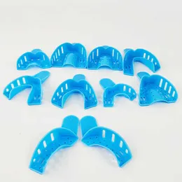 10 different sizes in set(1set) Hot sale Disposable Dental Impression mouth Teeth Tray plastic