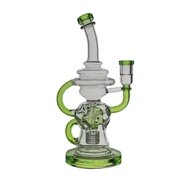 NSS-1 Type Hookahs Glass Bong Recycler Rökning Vattenrör DAB RIG 26CM Höjd med 14 mm fog