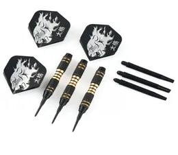 3PCSSET Profesjonalne czarne rzutki 18G Safty Soft Darts Gry elektroniczne Dartboard Soft dla końcówki wewnętrznej Dardos W1A08353163
