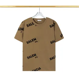 Spring Trend Street Fashion Męska okrągła szyja list wydrukowany T-shirt luźne wakacje bawełniane bawełniane krótko-rękawowe koszulki plażowe projektanci mężczyźni