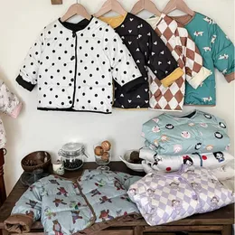 Kleidungssets 2 7 Jahre Baby Doppelseitige Ente Daunenjacke Kinder Winterkleidung Outwear Warm Kaltfest Mantel Innen Mitte Innen 231207