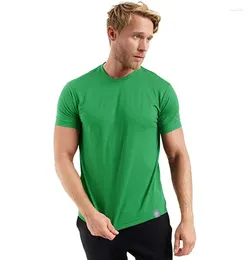 Ternos masculinos B6245 Camada de base Camisa Merino Lã Respirável Secagem Rápida Anti-Odor Sem Coceira Tamanho EUA