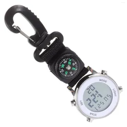 Wristwatches Hemobllo MultiFunction Wall Watch Hiking Compass Nylon Bands Men Backpack Keychain S Pocket Watches Carabiner