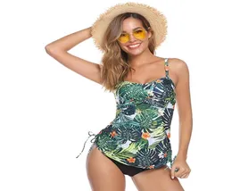 Women039s ملابس السباحة Push Up Plus Sexy Tankini Ruched print patged ضمادة السباحة السباحة 2 قطع 2201146095792