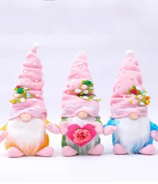 Dwarf Gnome Doll Doll Flowers Easter Plush Plush Plush Toy Home Decoration Kids Toys Standing Mother Day Decoration Gift6292885