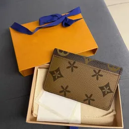 Portafogli uomo di alta qualità Portafogli con 3 slot per carte di credito Portamonete marrone M60895 Totes Donna Pochette di design di lusso Porta carte multiplo Borsa da toilette CardHolder