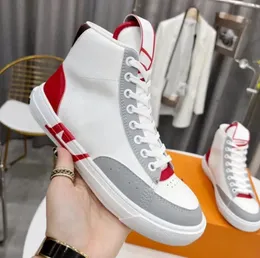 Charlie Sneaker Boot Tasarımcı Erkek Kadın Ayakkabılar Lüks Deri Blazer Rivoli Baskı Eğitmenleri Orijinal Yüksek Üst Sabah Sakeler Ayakkabı Boyutu 35-45