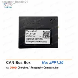 Damen Tanks Camis Car Ra CANbus Box Retrofit OEM Android Head Unit Zubehör CAN Bus Decoder Adapter für Jeep Okee Renegade L231208