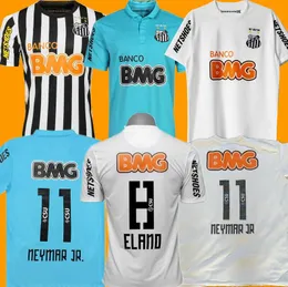 19 12 2011 2012 2013 Santos Retro Futbol Forması 11 12 13 Neymar Jr Ganso Elano Borges Felipe Anderson Vintage Klasik Futbol Erkekler ve Çocuk Gömlekleri Jersey 8998