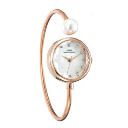 Otros relojes Elegante pulsera de plata para mujer Reloj de lujo con diamantes Reloj de mano para mujer Impermeable Famosa marca de moda Ladyies Brazalete Reloj de pulsera 231207