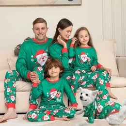Família combinando roupas 2024 pijamas de natal adultos crianças toppants 2 pçs natal pijamas pijamas bebê macacão 231207