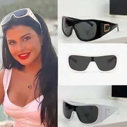 Designer de uma peça máscara facial óculos de sol senhoras luxo ao ar livre óculos personalizados designer onda máscara designer homens máscara esportiva luxo festa óculos de sol 4454