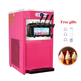 Macchina per fare il gelato soft in acciaio inossidabile per gelatiere commerciali 110V 220V