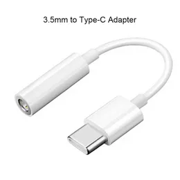 USB 유형 C 3.5 잭 이어폰 어댑터 USB C에서 3.5mm 헤드폰 Huawei Xiaomi Samsung Music Call 용 보조 오디오 어댑터 케이블