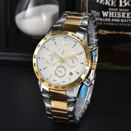 TISS 1853 42mm AA Men Men Designer Relógios Quartz Calendário Função Data Seis agulhas Todas