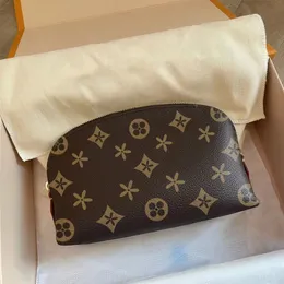 Mulheres Homens Tote de Luxo M47515 Sacos Cosméticos Bebê Pochette Higiene Pessoal Saco De Embreagem Maquiagem Vintage Carteira Ombro Lavagem Bolsa Maquiagem Saco Envelope Bolsa De Couro