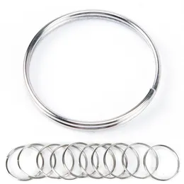 Schlüsselanhänger 50 100 Stück Schlüsselanhänger Spaltring 25 mm Schlüsselanhänger Ringe Argolas Para Chaveiro Zubehör für Schlüssel Porte Cle Parts320K