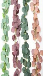 Artificial Eucalyptus Garland 170cm 144 Leaves Long Vine Wedding Festival Party Hanging Rattan Home Store Decor5741673