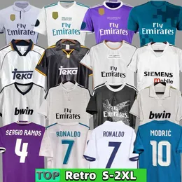 2016 2017 2018 Real Madrids Futebol Jerseys Roxo Retro Benzema Camisa de Futebol 97 98 99 00 04 05 06 07 11 12 13 14 15 16 17 18 JAMES Vintage Camiseta De Futbol
